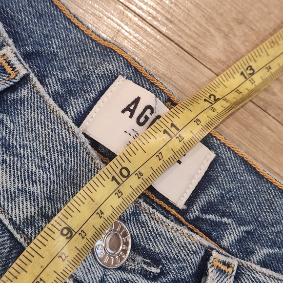 Agolde Size 24 The Cigarette Low Slung Straight Leg Cotton Revolve Denim Jeans - Picture 9 of 11
